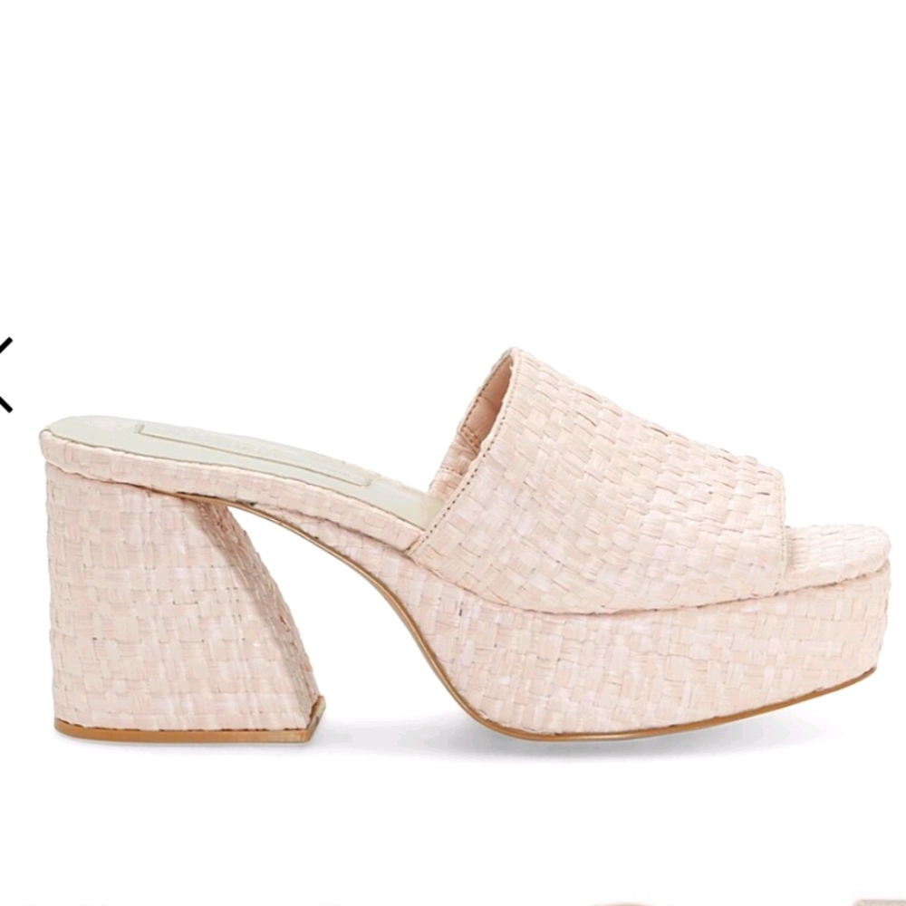 RARE Vince Camuto Imagine Caira Raffia Platforms NWOB 7